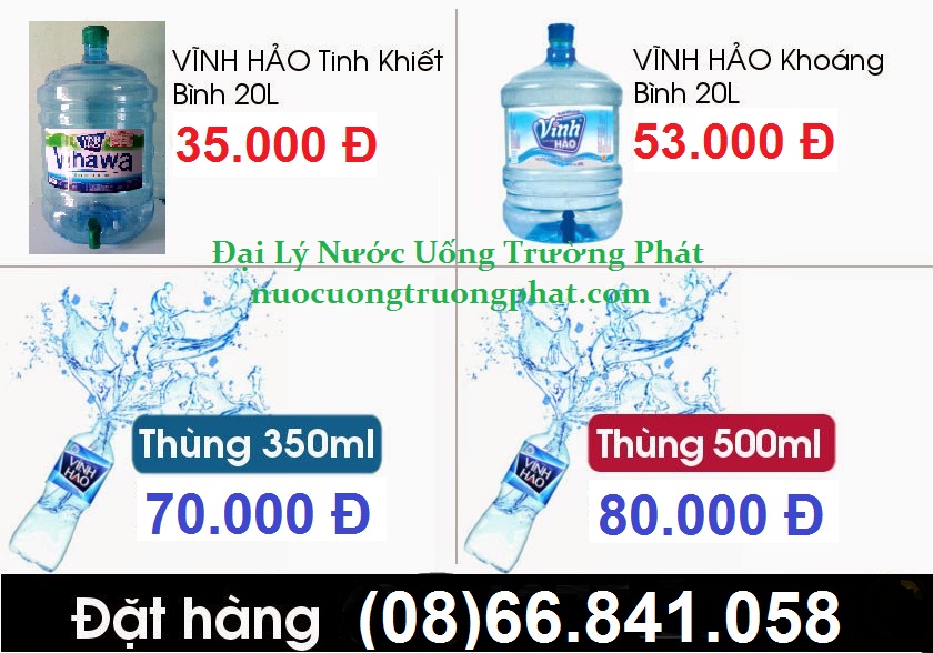 Nước suối Vĩnh Hảo quận Phú Nhuận